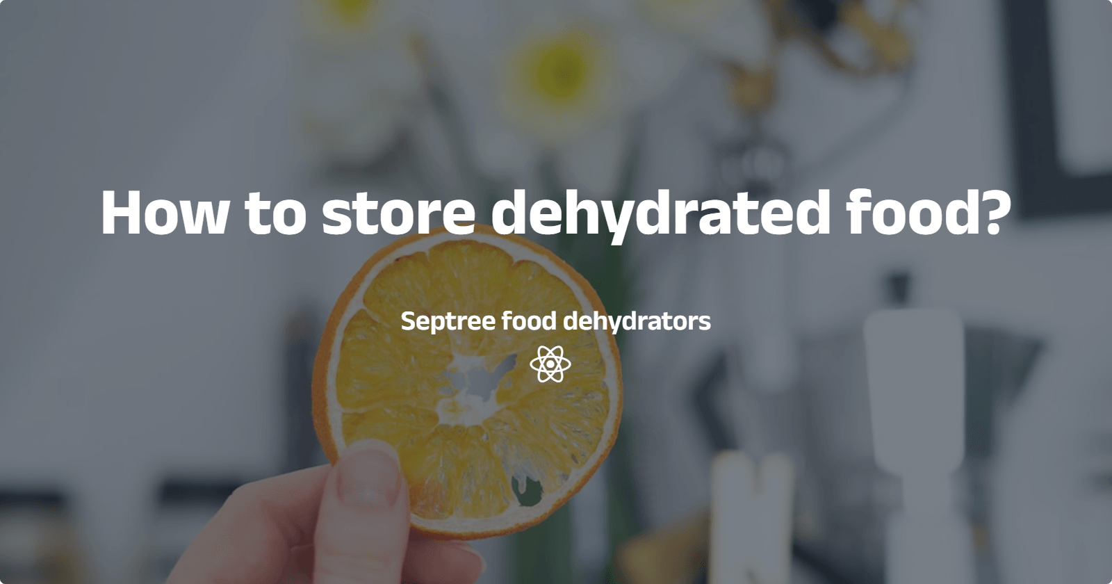 How to store dehydrated food? Septree