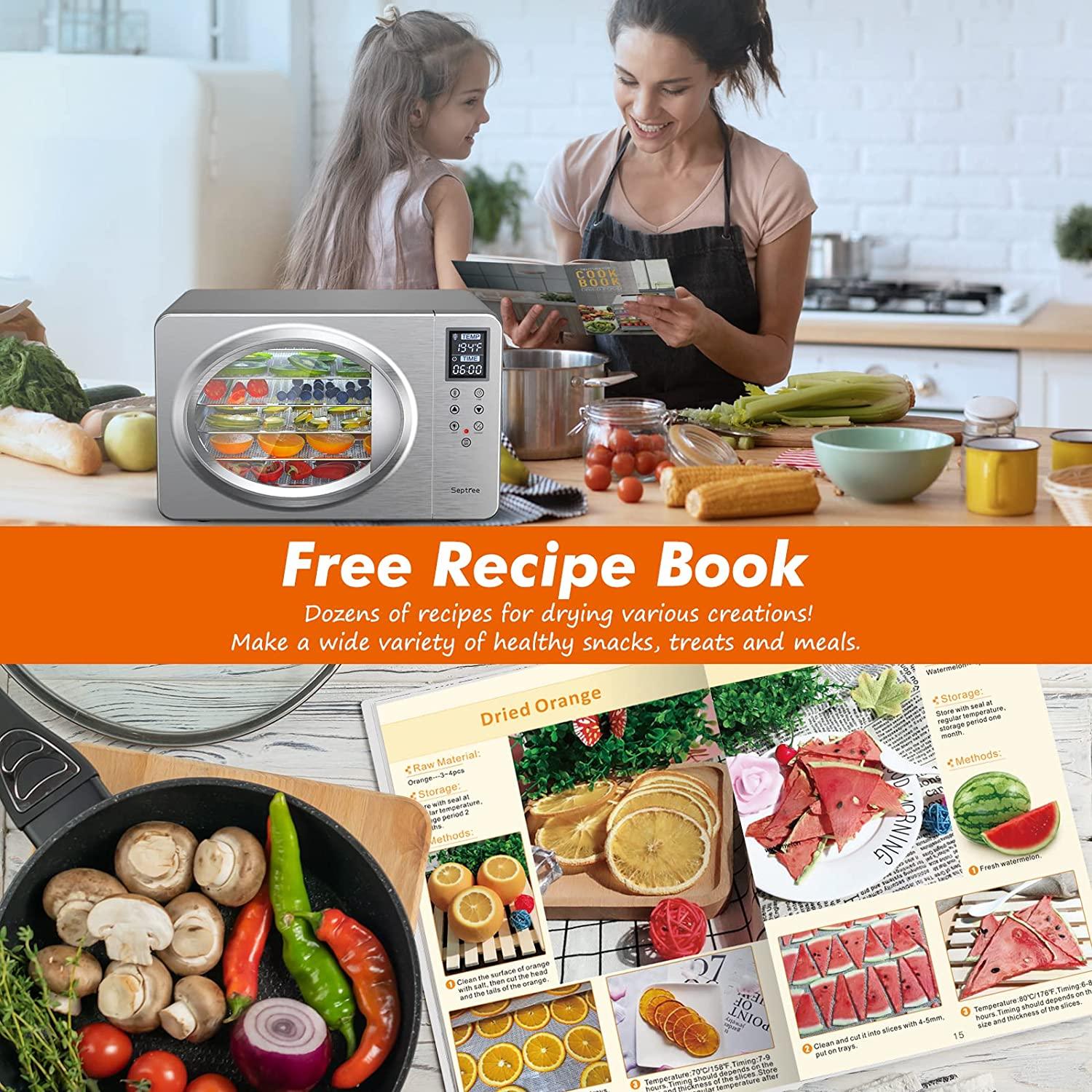 Septree Food Dehydrator 6 Stainless Steel Trays Dryer Machine